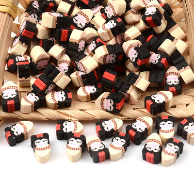 Saldainių formos karoliukai polimero molio karoliukai laisvi tarpiniai karoliukai papuošalams gaminti „pasidaryk pats“ apyrankės karoliai papuošalai priedai