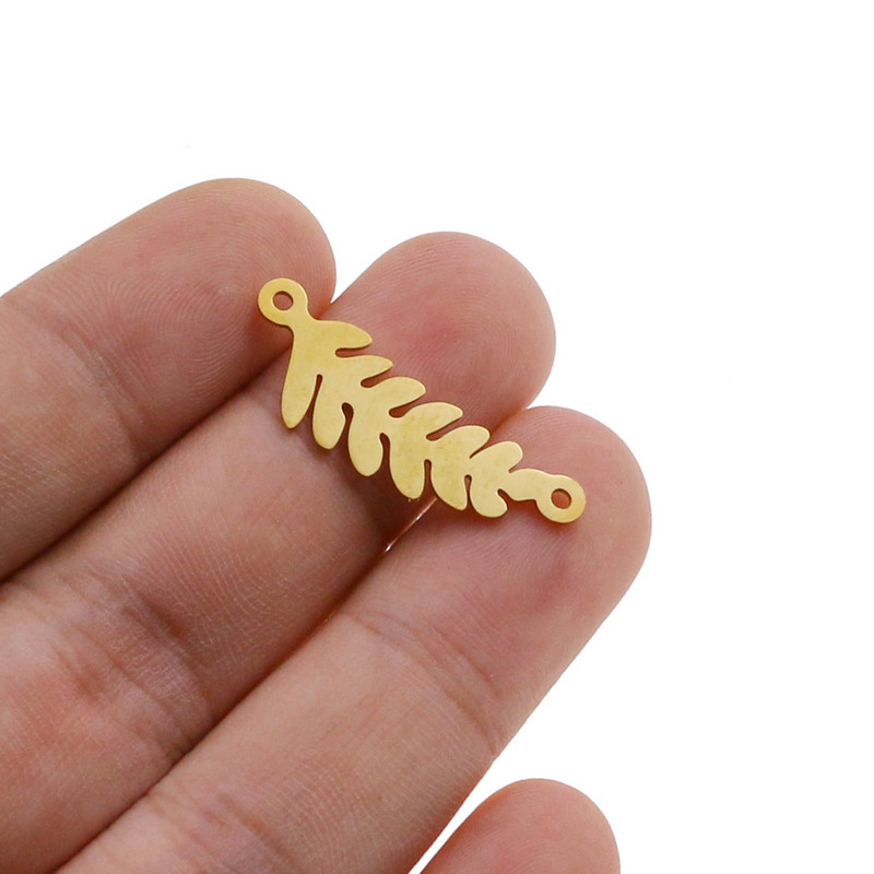 5 kom/lot Bohemia konektori za listove drveta za poliranje Privjesci od nehrđajućeg čelika DIY narukvice Naušnice Pribor za izradu nakita