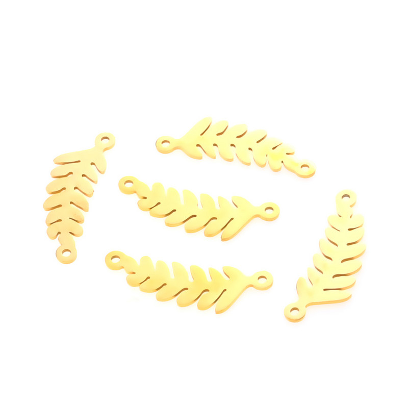 5 kom/lot Bohemia konektori za listove drveta za poliranje Privjesci od nehrđajućeg čelika DIY narukvice Naušnice Pribor za izradu nakita