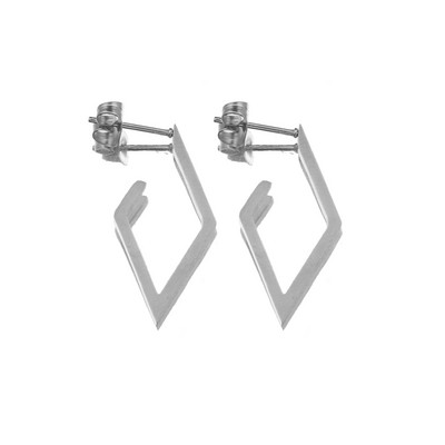 2kom Modne trokutaste uniseks punk rock nehrđajućeg čelika Muške Ženske naušnice s nitom za uši Probušene čepiće za uši Korejske naušnice
