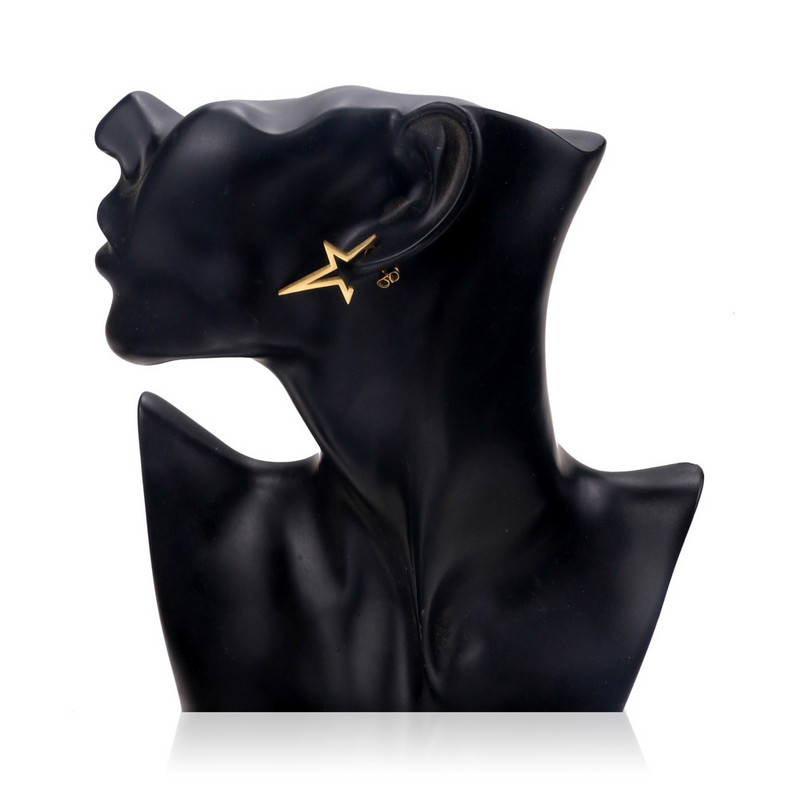 2kom Modne trokutaste uniseks punk rock nehrđajućeg čelika Muške Ženske naušnice s nitom za uši Probušene čepiće za uši Korejske naušnice