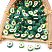 30kom/60kom/90kom Perle od polimerske gline u obliku avokada za izradu nakita Perle odstojnice DIY ručno izrađeni dodaci