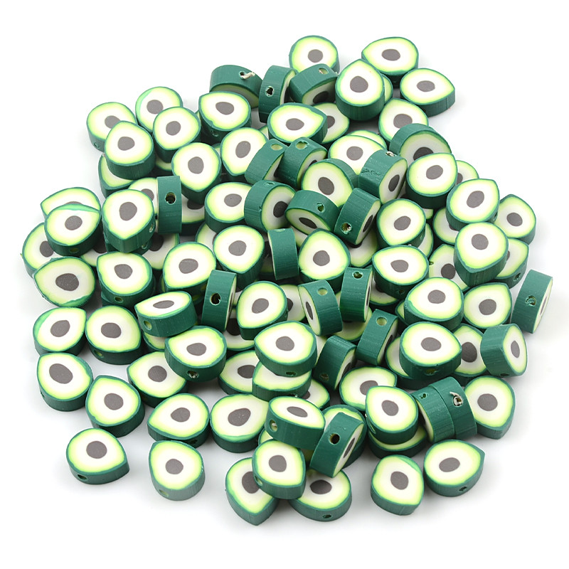 30kom/60kom/90kom Perle od polimerske gline u obliku avokada za izradu nakita Perle odstojnice DIY ručno izrađeni dodaci