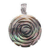 Vintage šareni cvijet ruže školjke privjesci privjesci 35 mm prirodni Bohemija biser školjke privjesci za izradu nakita ogrlica