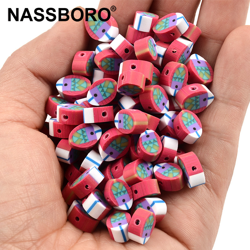 30 vnt./Lt Red Fish Gyvūnų molio karoliukai polimeriniai moliniai tarpikliai papuošalams gaminti pasidaryk pats Apyrankės karoliai Rankų darbo