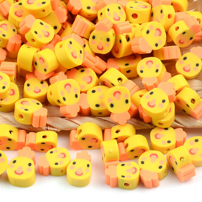 30 kom/Part Žuta životinjska patka Perle od polimerske gline Perle odstojnice od polimerske gline za izradu nakita Ručno izrađena Diy narukvica Ogrlica