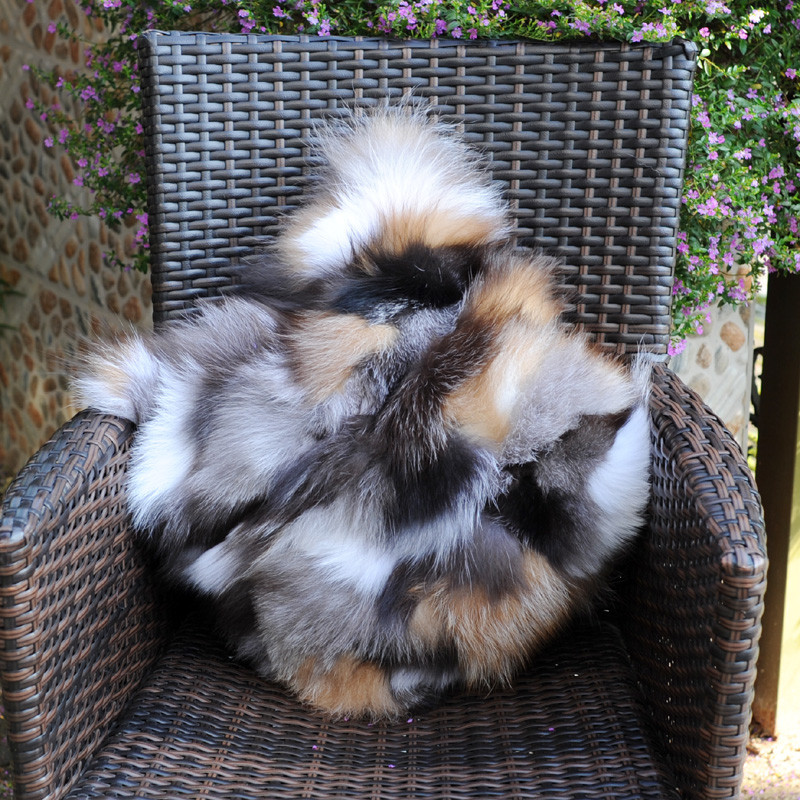 CX-D-96B Novi proizvodi Navlaka za sofu od krzna srebrne lisice