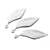 5pcs/lot Vintage Stainless SteelLeaf Type Charm Narukvica & Ogrlica DIY nakit Dodaci Izrada Veleprodaja Puno Skupni nalazi