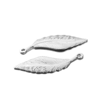 5 бр./лот Реколта от неръждаема стомана SteelLeaf Type Charm Bracelet&Clace Направи си сам аксесоари за бижута Изработка на едро Партиди Масови находки