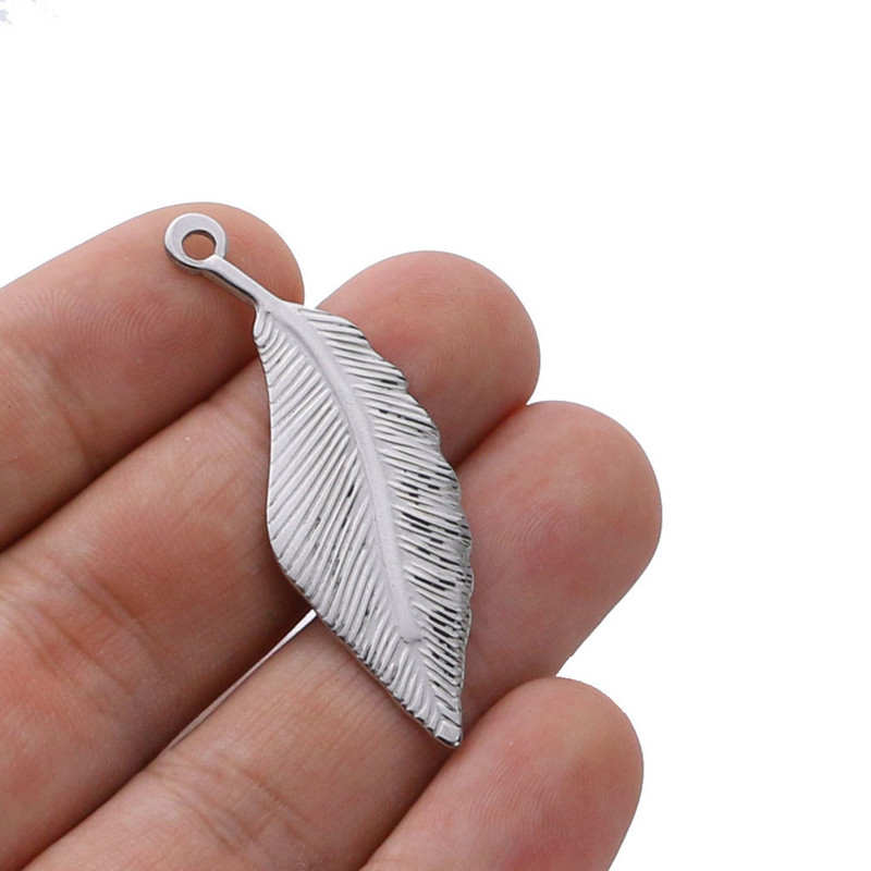 5pcs/lot Vintage Stainless SteelLeaf Type Charm Narukvica & Ogrlica DIY nakit Dodaci Izrada Veleprodaja Puno Skupni nalazi