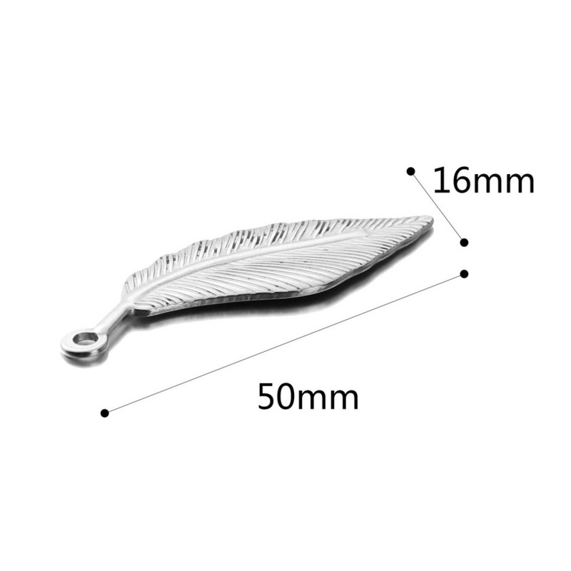 5pcs/lot Vintage Stainless SteelLeaf Type Charm Narukvica & Ogrlica DIY nakit Dodaci Izrada Veleprodaja Puno Skupni nalazi