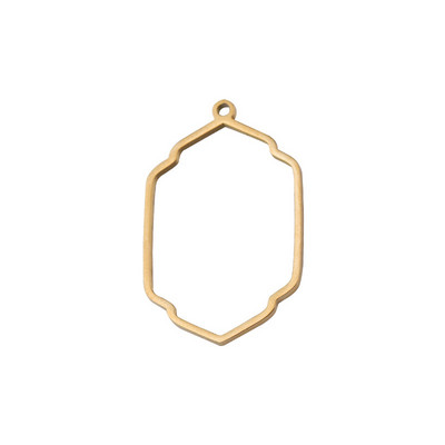 5pcs/lot Poliranje Izdubljeni lepezasti ukrasni konektori za privjeske od nehrđajućeg čelika Bohemia šarm DIY naušnice Izrada nakita