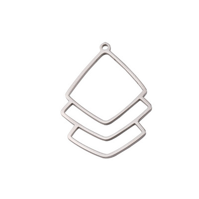 5pcs/lot Poliranje Izdubljeni lepezasti ukrasni konektori za privjeske od nehrđajućeg čelika Bohemia šarm DIY naušnice Izrada nakita