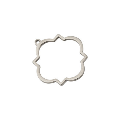 5pcs/lot Poliranje Izdubljeni lepezasti ukrasni konektori za privjeske od nehrđajućeg čelika Bohemia šarm DIY naušnice Izrada nakita