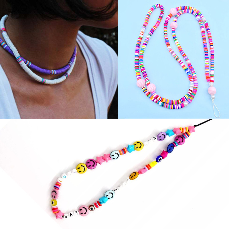 Apie 300 ~ 320 vnt 6 mm gėlių plokščių apvalių polimerinių molinių karoliukų drožlių diskas laisvas tarpiklis rankų darbo karoliukai, skirti pasidaryk pats papuošalams gaminti apyrankę