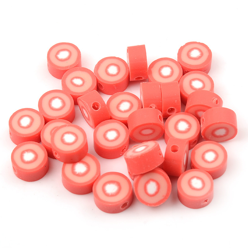 30 kom/lot čips od crvene mrkve, perle od polimerske gline, labave perle za izradu nakita, narukvica, DIY, dodaci za nakit