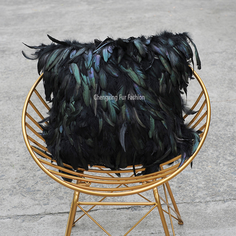 BESPLATNA DOSTAVA CX-D-70E Jastučnica, jastučnica od pravog prirodnog krzna od purećeg perja