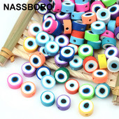 Modne šarene perle za oči plosnatog okruglog oblika Meke zle perle od gline za narukvicu, ogrlicu Izrada nakita DIY