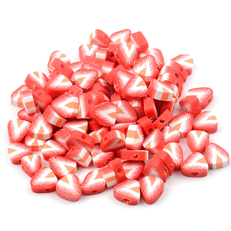 30 kom/lot Perle od jagode od 10 mm Perle od polimerske gline mješovite boje Odstojne perle od polimerske gline za izradu nakita DIY narukvica