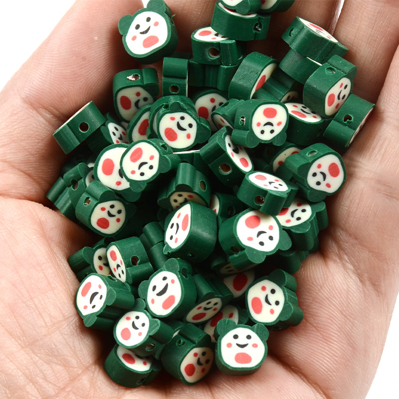 30 komada crtanih perli od polimerske gline odstojnik labavih perli za izradu nakita Ručno izrađena šarm narukvica ogrlica dječji DIY dodaci