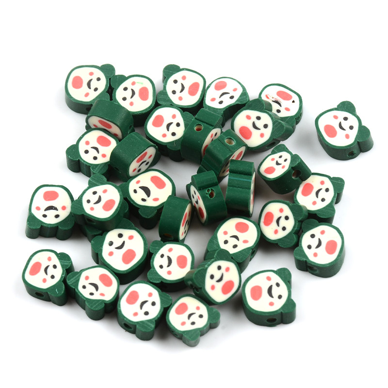 30 komada crtanih perli od polimerske gline odstojnik labavih perli za izradu nakita Ručno izrađena šarm narukvica ogrlica dječji DIY dodaci