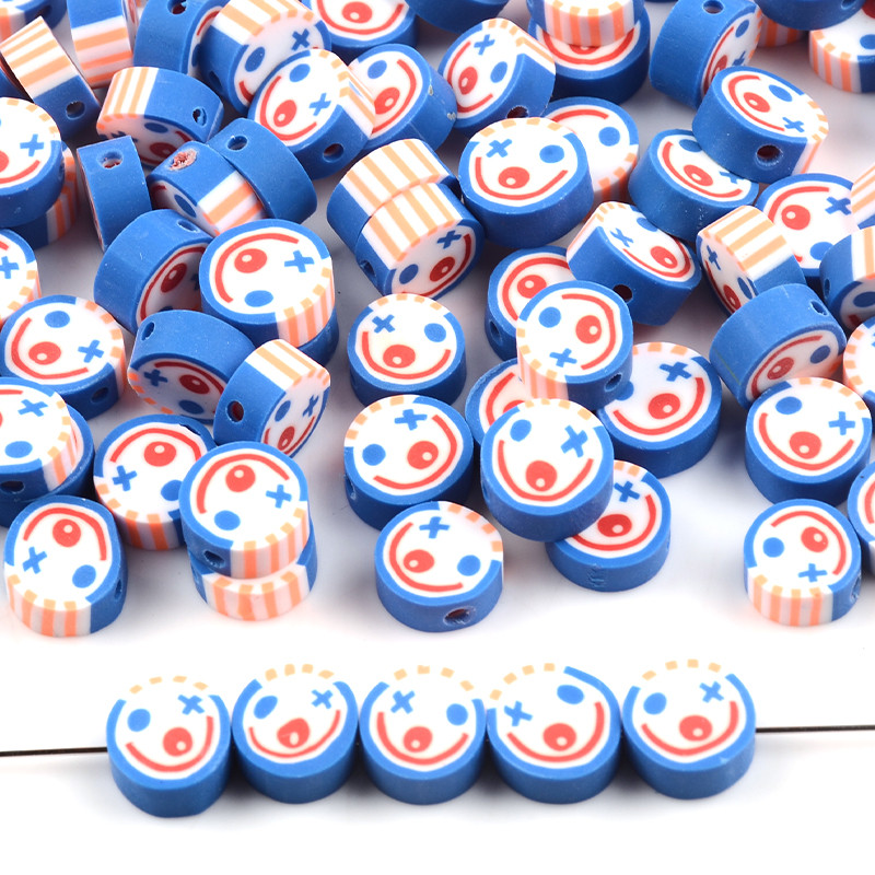 30 komada crtanih perli od polimerske gline odstojnik labavih perli za izradu nakita Ručno izrađena šarm narukvica ogrlica dječji DIY dodaci