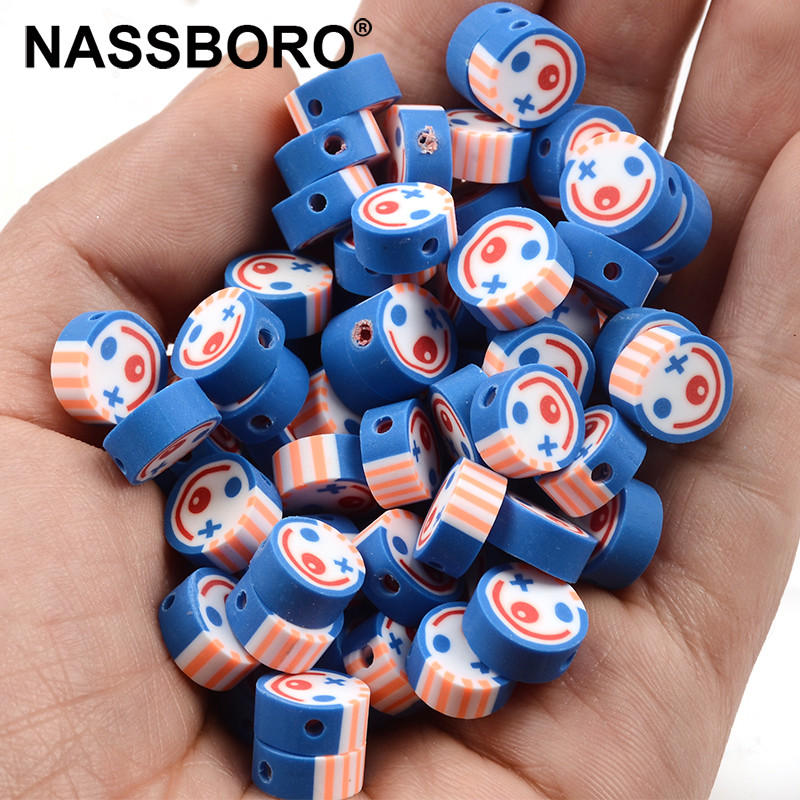 30 komada crtanih perli od polimerske gline odstojnik labavih perli za izradu nakita Ručno izrađena šarm narukvica ogrlica dječji DIY dodaci