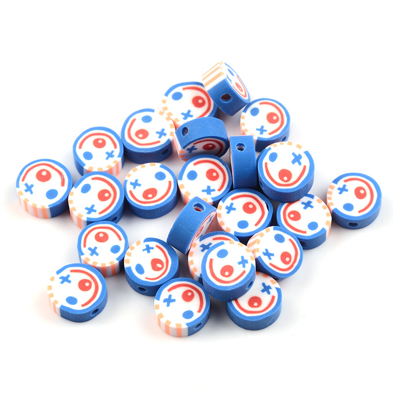 30 komada crtanih perli od polimerske gline odstojnik labavih perli za izradu nakita Ručno izrađena šarm narukvica ogrlica dječji DIY dodaci