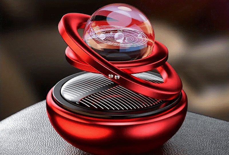 Odorizant solar pentru mașină, accesorii rotative pentru difuzarea aromoterapiei, accesorii pentru parfumuri originale, durabile și durabile, pentru bărbați și femei