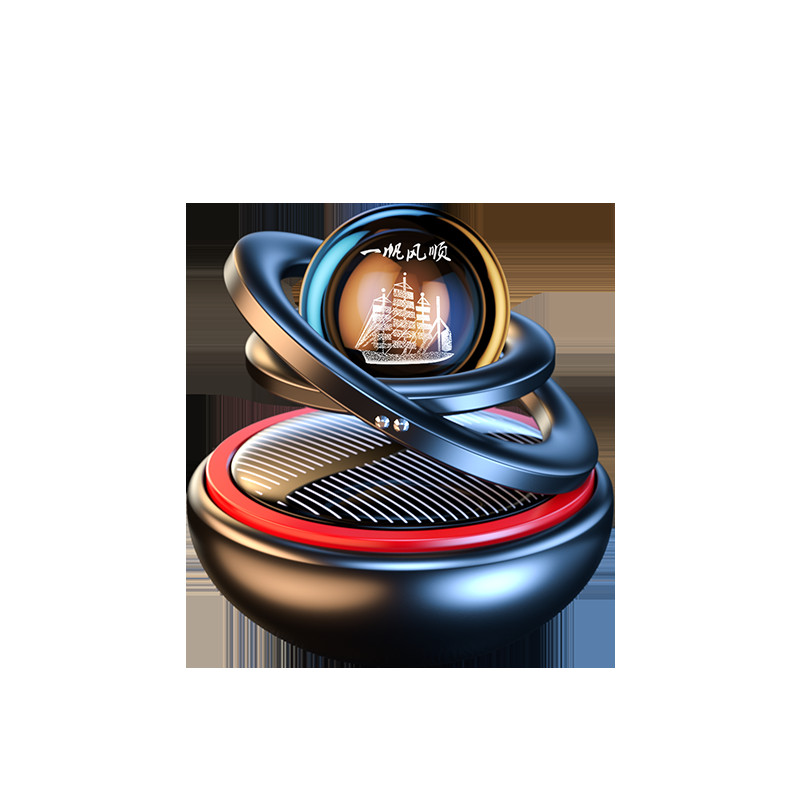 Päikeseenergia auto õhuvärskendaja Pöörlev aroomiteraapia hajutavad tarvikud Sisustus Vastupidav originaal parfüümitarvikud meestele ja naistele