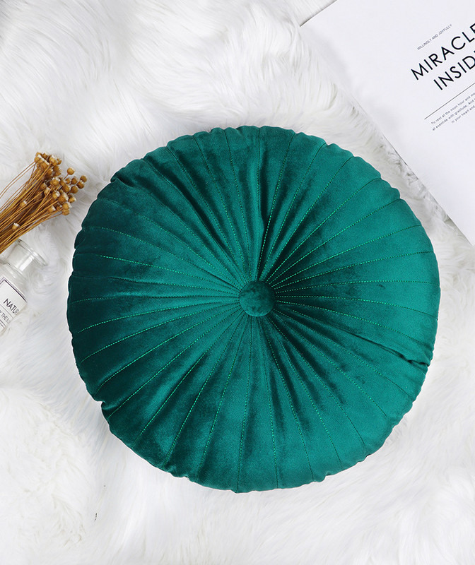 Kućna dekorativna izrada Plisirani jastuk za bacanje Okrugli jastuci od baršuna od bundeve Podni jastuci za dnevnu sobu Stolica Kauč Sofa