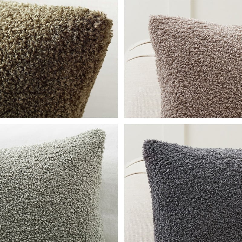 Boucle párnahuzat luxus plüss dekoráció 45x45cm bolyhos párnahuzat otthoni dekorációs párnák nappaliba