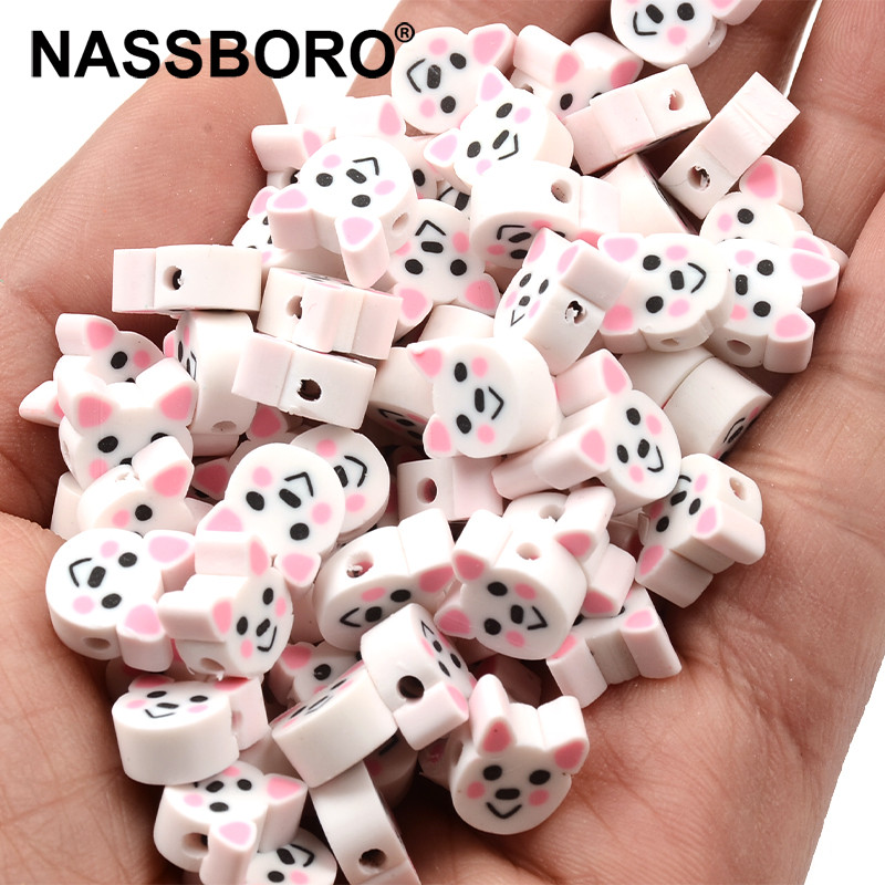 30 kom/Part Perle od polimerske gline životinjskog podrijetla Opuštene perle za odstojnike za izradu nakita Narukvice DIY Dodaci Veleprodaja