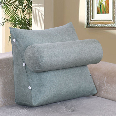 Jastuk za naslon za čitanje Klinasti jastuk Lumbalni jastučić Krevet Oslonac za uredsku stolicu s bočnim džepom