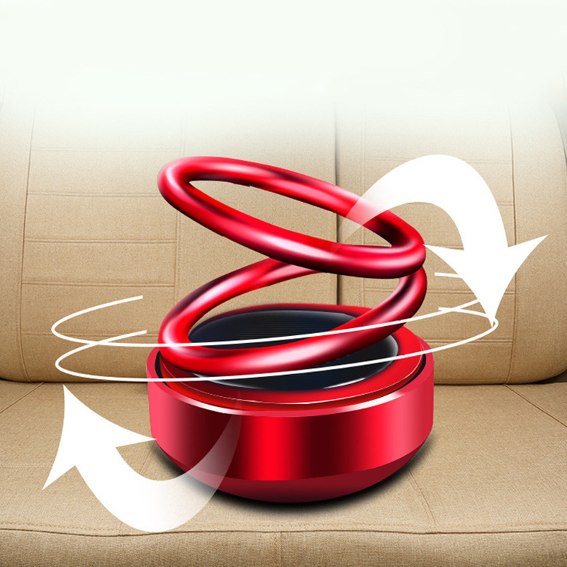 mtsooning auto aroomiteraapia difuusor topeltrõngad pöörlevad õhuvärskendaja armatuurlaud parfüüm Solar Auto Power