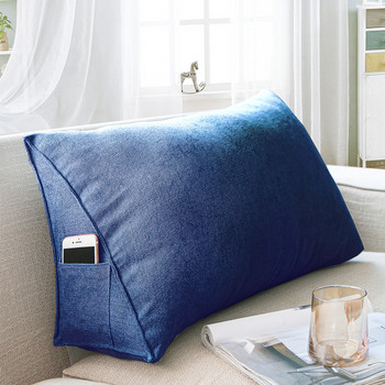 Ορθογώνιο προσκέφαλο Μαξιλάρια εξωτερικού χώρου Κρεβάτι οσφυϊκό μαξιλάρι Cojines Decorativos Τριγωνικό μαξιλάρι καναπέ