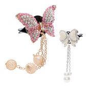 LEEPEE tahke lõhnaga õhuvärskendaja kunstkristallist auto õhuava parfüüm autostiilis armas liblika kuju