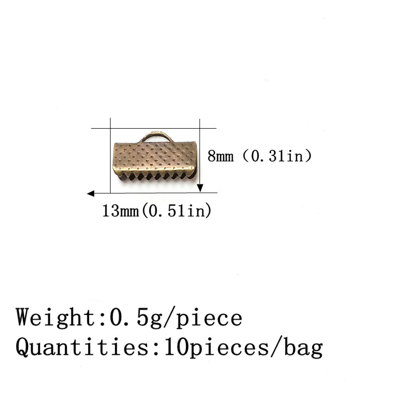 Novih 10 komada/lot 13 mm vintage teksturirane završne kapice Crimp perle pristaju zlatne legure cinka DIY dodaci za nakit Besplatna dostava