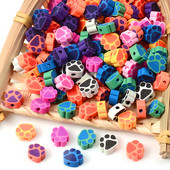30 komada 10 mm različitog oblika otiska stopala polimerni odstojnik labave glinene perle za izradu nakita Narukvica DIY pribor