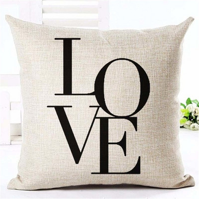Navlake za jastuke Letter Moto Home Love Navlake za jastuke Navlake za jastuke za kauč Cojines Decorativos Para Sofa Home Decor