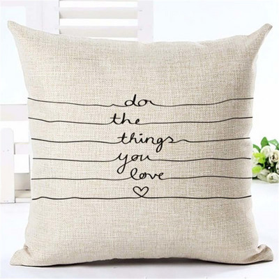 Navlake za jastuke Letter Moto Home Love Navlake za jastuke Navlake za jastuke za kauč Cojines Decorativos Para Sofa Home Decor
