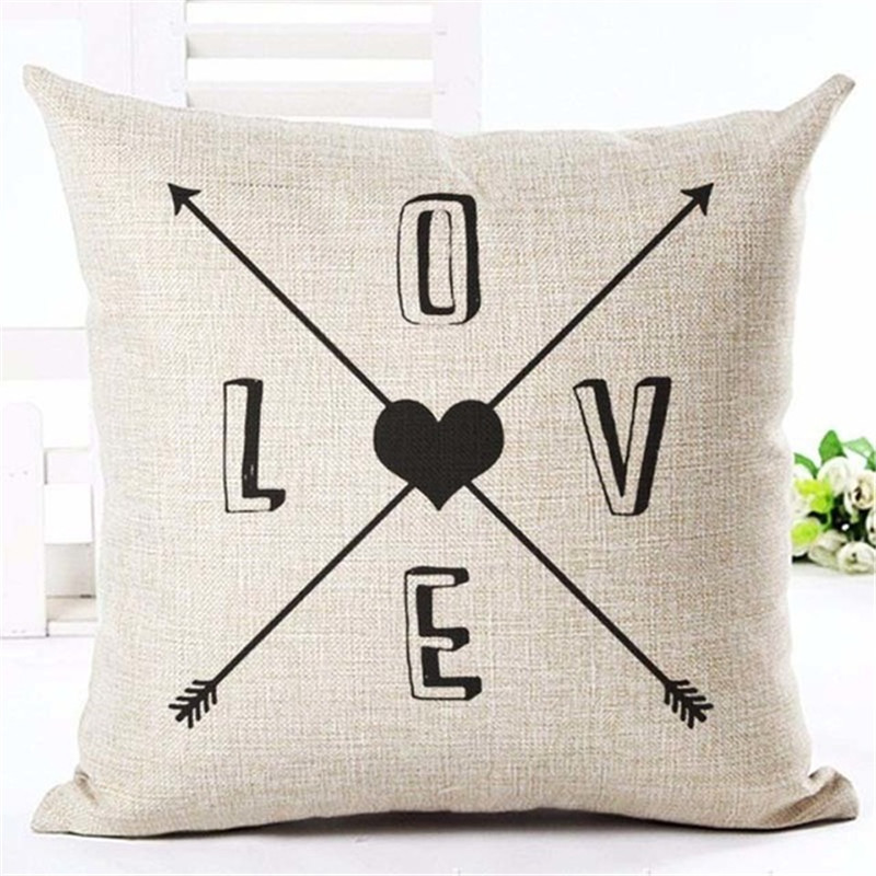 Navlake za jastuke Letter Moto Home Love Navlake za jastuke Navlake za jastuke za kauč Cojines Decorativos Para Sofa Home Decor