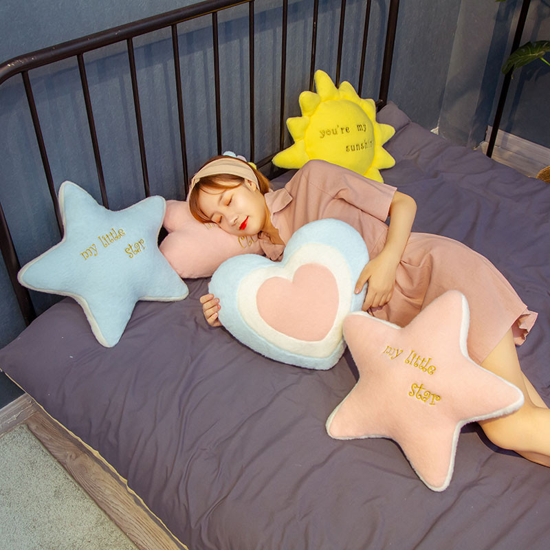 miela vaivorykštė debesis saulės žvaigždė dangaus pagalvė Minkšta pagalvėlė pliušinis žaislas kūdikių vaikų miegamojo dekoracija žaislinė pagalvė sofos pagalvė