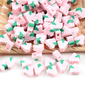 30 kom/Parta Ružičasti čips od grožđa Voće Perle od polimerske gline Labave perle odstojnika za izradu nakita Dodaci za DIY narukvice