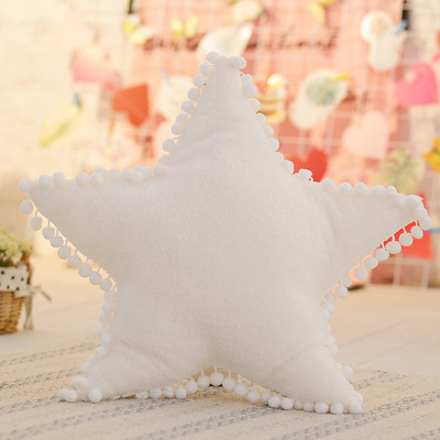 Oblak Plišani jastuk Ružičasto bijeli Punjeni mekani jastuk za bacanje zvijezda Moon Cushion Baby Kids Jastuk Sofa Home Decor Jastuk i jastuk za djevojčice