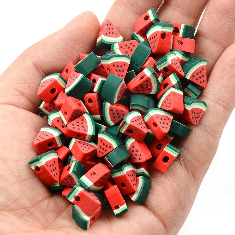 30kom/60kom/90kom perle od polimerske gline u obliku lubenice, labave perle za odstojnike za izradu nakita, dodaci za ručno izrađene DIY narukvice