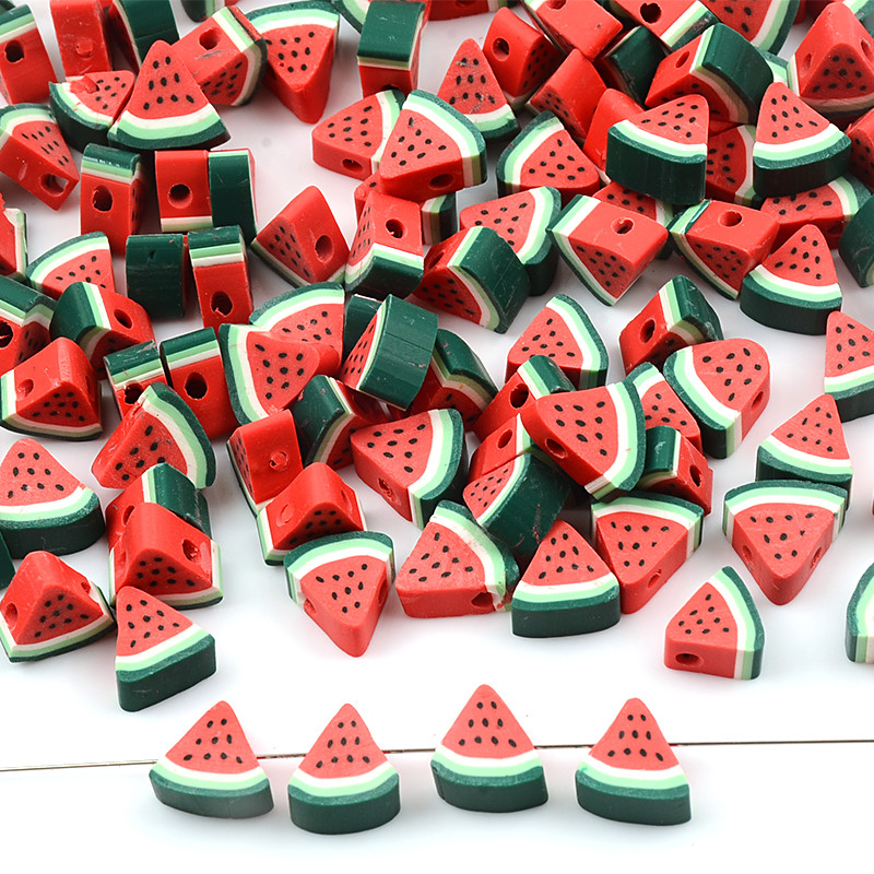 30kom/60kom/90kom perle od polimerske gline u obliku lubenice, labave perle za odstojnike za izradu nakita, dodaci za ručno izrađene DIY narukvice