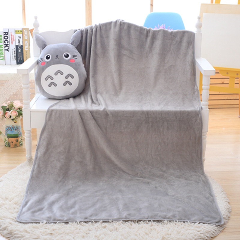Totoro pliušinė pagalvė daugiafunkcė 3 viename svaidoma pagalvė Totoro rankų šilta pagalvės pagalvė kūdikiui antklodė, prikimštas anime figūrėlės žaislas