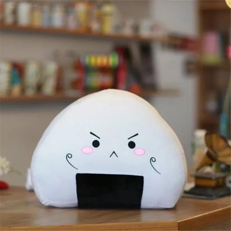 Aranyos plüss mini rizsgolyó párna Kawaii puha japán sushi párna töltött plüss játék Aranyos labda A második elem gombóc baba