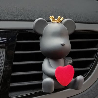 Άρωμα αυτοκινήτου κλιματιστικό εξόδου αέρα διαχύτης κοσμήματα αρκούδα γύψου αρωματοθεραπεία αξεσουάρ διακόσμησης αρωμάτων αυτοκινήτου